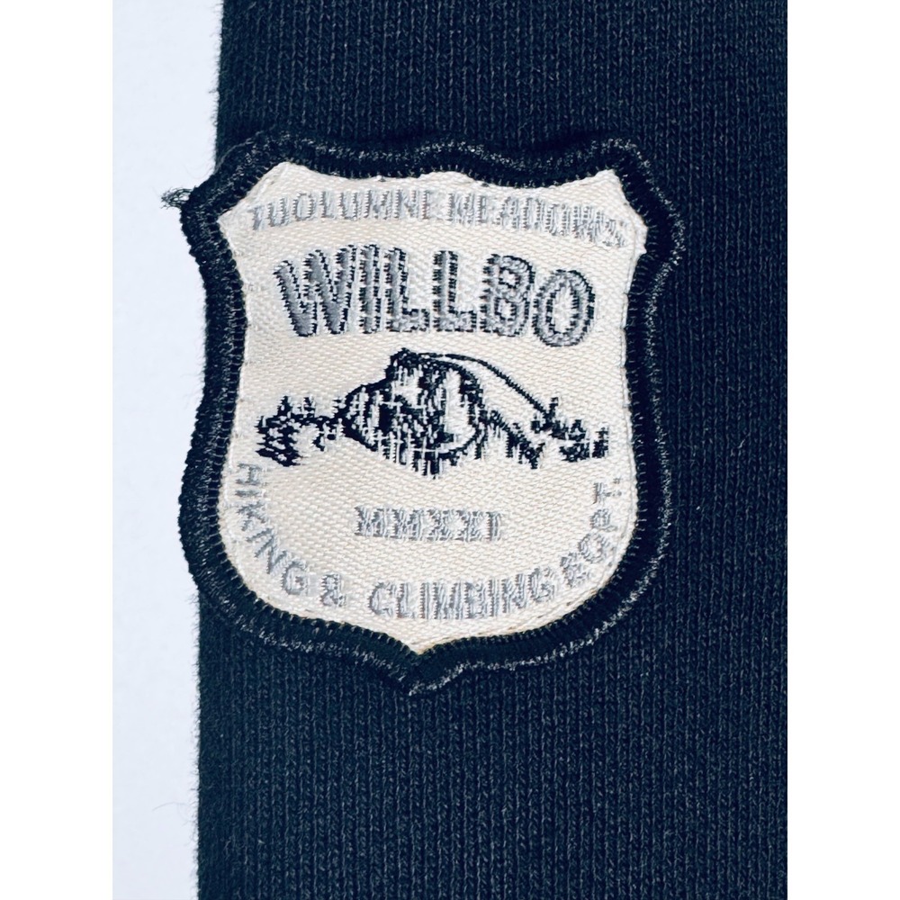 WillBo Sweatshirt Mens Large Black Quarter Zip Pullover Minimalist Made in USA - Picture 6 of 11